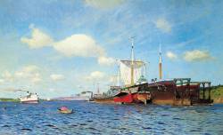 Исаак Левитан. Свежий ветер. Волга Исаак Левитан. Свежий ветер. Волга