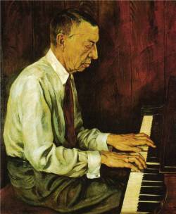 Сергей Рахманинов, портрет кисти Бориса Шаляпина (1940 г.)