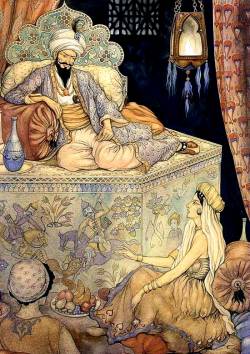 Антон Пик. Иллюстрация к арабским сказкам «Тысячи и одной ночи»