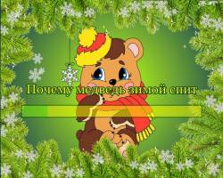 Почему медведь зимой спит