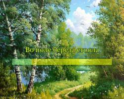 Во поле берёза стояла...